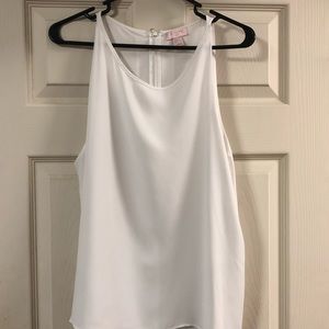 White flowy tank